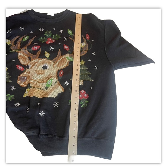 Jerzees NuBlend Holiday Theme Reindeer Sweatshirt  Unisex XL - Picture 5 of 6